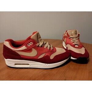 Nike Air Max 1 Premium Retro Red Curry 2018 Size 10 908366-600